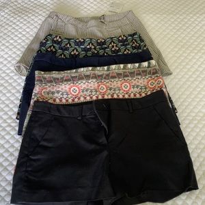 EUC - 5 Pair Zara Size Med. Shorts in dif Colors